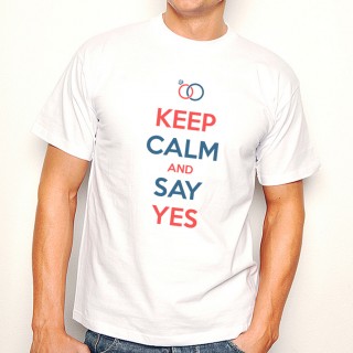 T-shirt KEEP CALM AND SAY YES