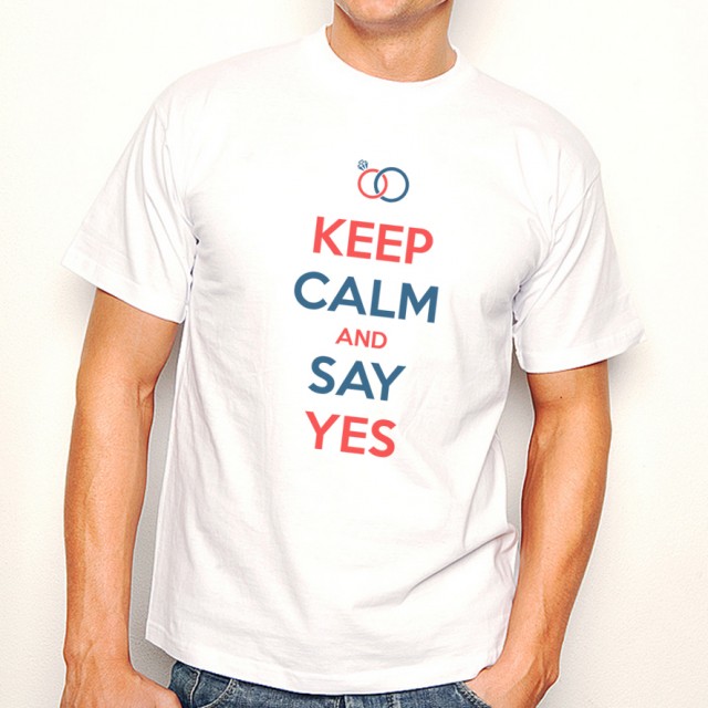 T-shirt KEEP CALM AND SAY YES